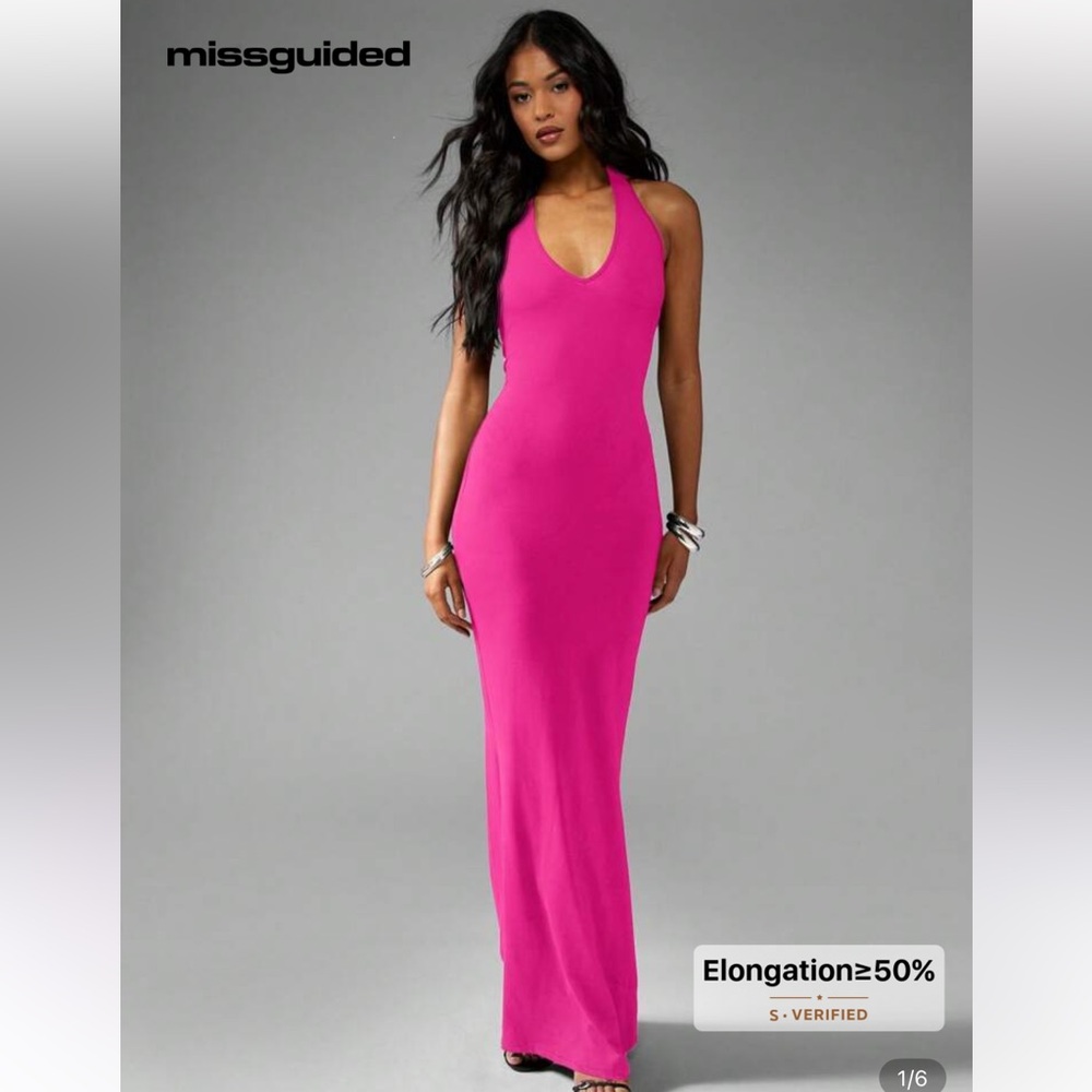 Missguided fuscia pink maternity dress XL